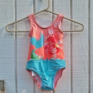 NWT Mayoral Toddler Swimsuit - Pink - Mermaid - 3T